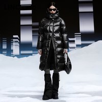 金羽杰 LINC金羽杰2023加厚长款都市机能羽绒服女