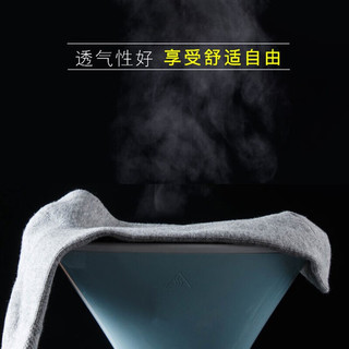 雅鹿 10A级抗菌 黑色中筒袜 7双装