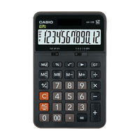 CASIO 卡西欧 AX-12B 台式机计算器 双电源款 黑色