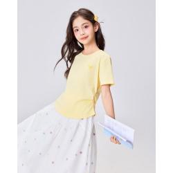 爱依服 商场MINIIEF2025夏季韩洋气百搭女童T恤