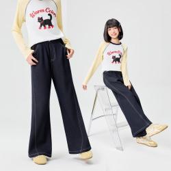 爱依服 商场IEF2026秋季阔腿裤简约女童日常休闲百搭