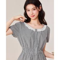 爱依服 商场爱依服2026夏季法式甜美减龄少女风收腰显瘦设计感上衣