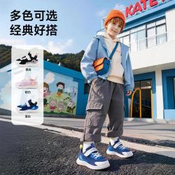卡特兔 儿童运动鞋男童透气网鞋软帮女童舒适跑步鞋