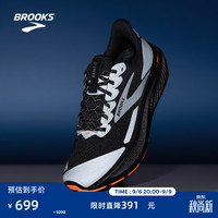 BROOKS GHOST幽灵17 跑鞋男女款缓震运动跑步夜跑款 男款 黑色/桔红 40