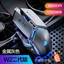 英菲克 PW2 有线鼠标 4800DPI RGB