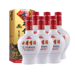 古井贡酒 乳玻贡六角贡45度500ml*6瓶整箱 浓香型白酒纯粮酒水