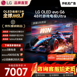 LG 电视G6系列48/55/65/77/83英寸OLED电视超薄无缝贴壁165Hz 48英寸 OLED48G6PCA