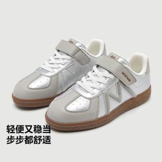迷你巴拉 儿童板鞋男女童宝宝潮流复古撞色低帮户外休闲运动鞋