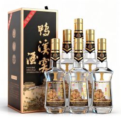 鸭溪窖 黑金 52度浓香型白酒 500mL*6瓶
