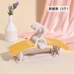 嫚熙 婴儿衣架新生儿可用衣服架子防滑无痕儿童晾衣架宝宝伸缩衣架