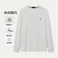 POLOVILLAE 春季男T恤休闲圆领上衣长袖t恤男款