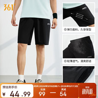361° 唤动 男子运动短裤 652124711 基础黑 L