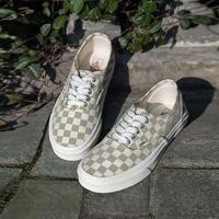 VANS Authentic奶茶色棋盘板鞋