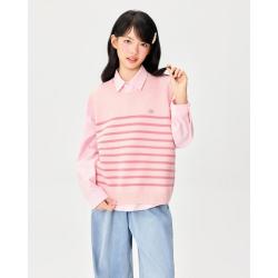 爱依服 女童法式条纹针织背心