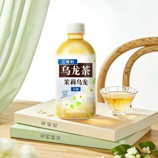 88VIP：三得利 无糖原味茉莉乌龙茶350ml*6瓶便携装