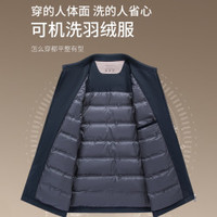 罗蒙 【 90鸭绒】行政夹克羽绒服 Y147A28