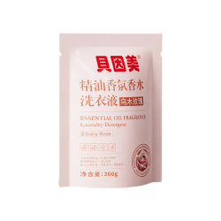 贝因美 乌木玫瑰精油香氛香水洗衣液72H持久留香深层洁净母婴适用 乌木玫瑰香 300g*1袋