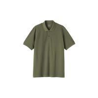 無印良品 MUJI 无印良品 男式短袖POLO衫 水洗珠地网眼编织 打底衫夏男装