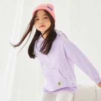 莫莫 美特斯邦威旗下Moomoo童装女中童休闲中长款卫衣毛圈糖果色套头衫