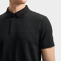 FILA 男士针织短袖POLO衫 男装休闲抗菌上衣