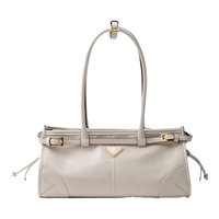 PRADA 普拉达 Bonnie中号牛皮革手提包 白色
