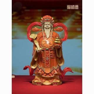 百亿补贴：铜师傅 《财神》客厅桌面财神爷铜摆件招财玄关家居开业装饰工艺品