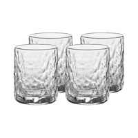 京东京造 冰川纹玻璃威士忌酒杯 201-300ml 4只装