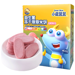 小鹿蓝蓝 益生菌米饼 草莓味 20g