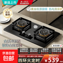 华帝 燃气灶一级能效天然气双眼灶具台嵌两用液化气家用5.2kW熄火保护煤气灶