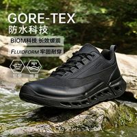 ecco 2026新款男防水黑色厚底透气运动休闲鞋健步850304 BIOM 720