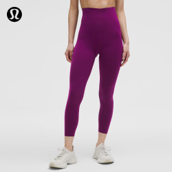 lululemon 丨Glow Up 女士运动超高腰紧身裤 24" 芯吸 LW5GM7A 冷葡萄紫