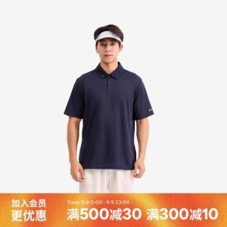 迪卡侬 Polo衫男女运动T恤夏翻领男高尔夫运动短袖宽松半袖-702403
