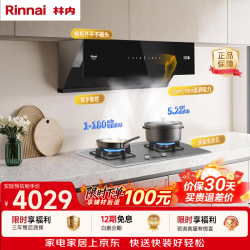 林内 烟灶套装 抽油烟机灶具侧吸式家用自清洁5.2KW定时灶10JD+08MTX