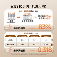 米家 小米台式洗碗机6套S10薄机身可视化洗消一体 105℃热风烘干 智能识污 APP操控