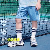 ASK junior 儿童裤子夏季中大童户外运动跑步短裤男童篮球裤两件起售