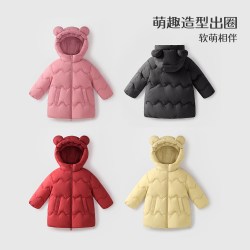 jellybaby [2026冬装新品]jellybaby女童羽绒服冬季保暖宝宝中长款儿童外套