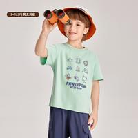 Paw in Paw Paw in  Paw 小熊童装夏男女童印花圆领短袖T恤纯棉