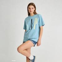 Gap 男女装2026夏季款纯棉logo字母印花宽松短袖T恤上衣854739