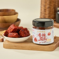 SANVO 四美香辣腐乳140g早餐拌面下饭酱调味毛豆腐下饭菜霉毛臭豆腐