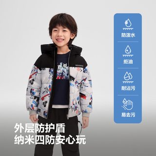 波司登 曼联联名系列 短款连帽羽绒服