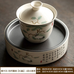 陶瓷复古三才敬茶碗