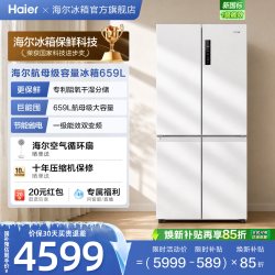 海尔 WGHTDE5 风冷十字对开门冰箱