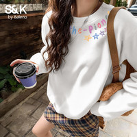 班尼路 S&K系列宽松圆领卫衣女
