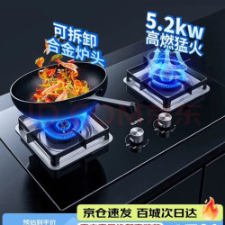 苏泊尔 燃气灶家用天然气灶5.2KW火力液化气灶双灶台式嵌入式两用罐装煤气灶灶具PB13