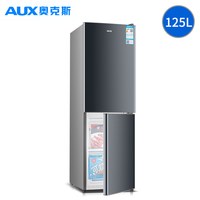 奥克斯 125L双两门冰箱小型家用电冰箱冷冻冷藏大容量节能宿舍租房