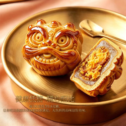 唐心 黑松露云腿蛋黄月饼 480g 秋送礼礼盒装