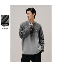 太平鸟 男装春季款糯米绒慵懒毛衫花纱渐变男式毛衣