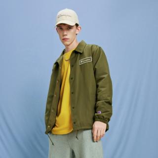 限尺码：Champion 春季轻薄夹棉男女情侣款刺绣草写LOGO夹克外套