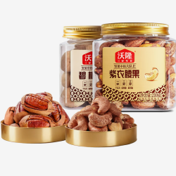 沃隆 211g碧根果+210g紫衣腰果