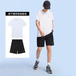 骆驼 运动套装男夏季透气吸汗短袖套装羽毛球服男跑步运动套装